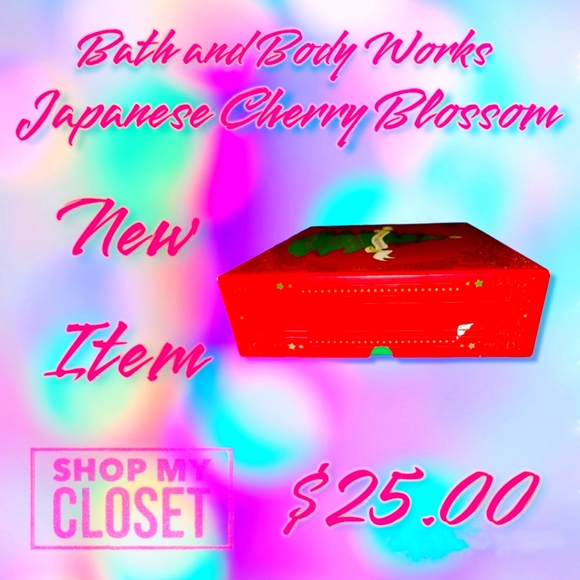 BATH AND BODY WORKS JAPANESE CHERRY BLOSSOM HOLIDAY GIFT SET - Picture 7 of 9